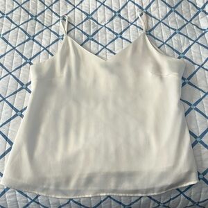 White sleeveless blouse